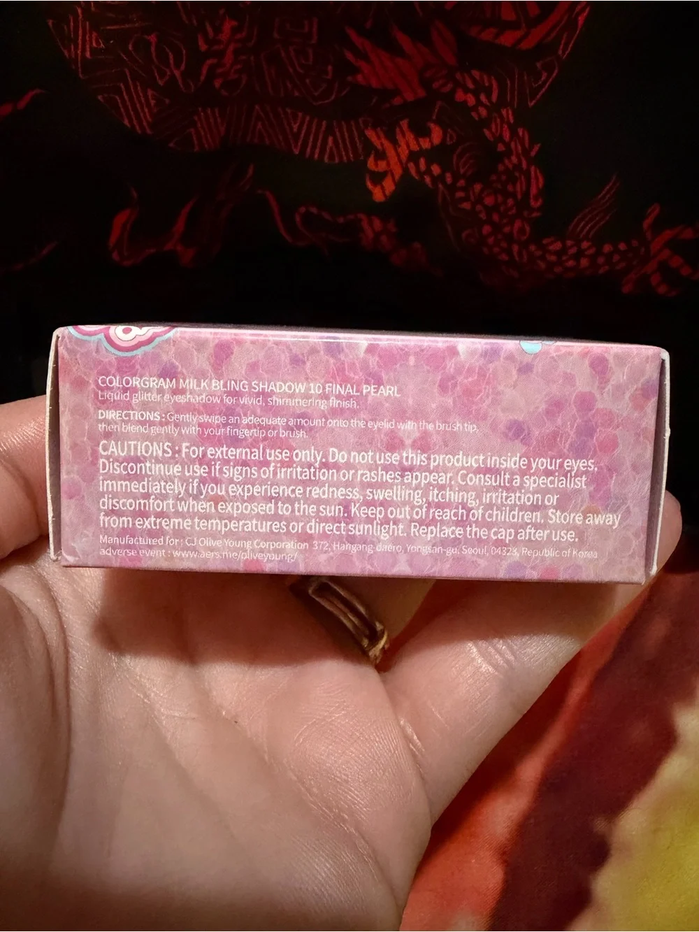 Colorgram Milk Bling Shadow - Pink-final pearl